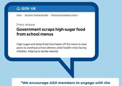 ASO welcomes consultation on updated School Food Standards